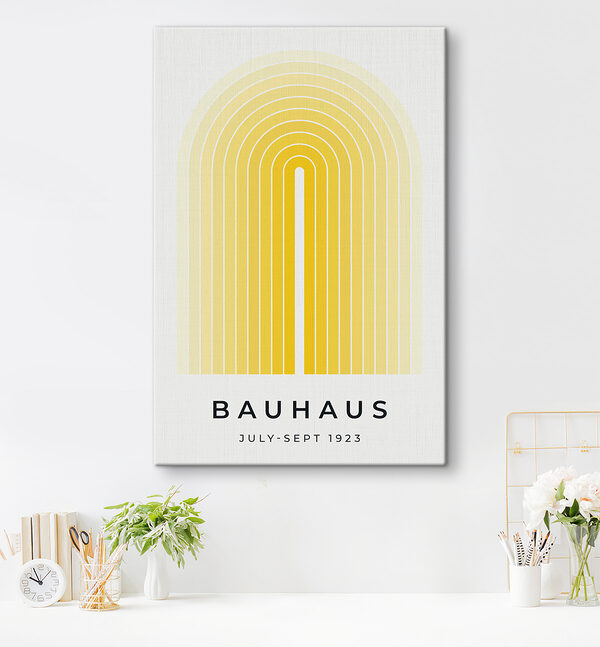 Yellow and white arch