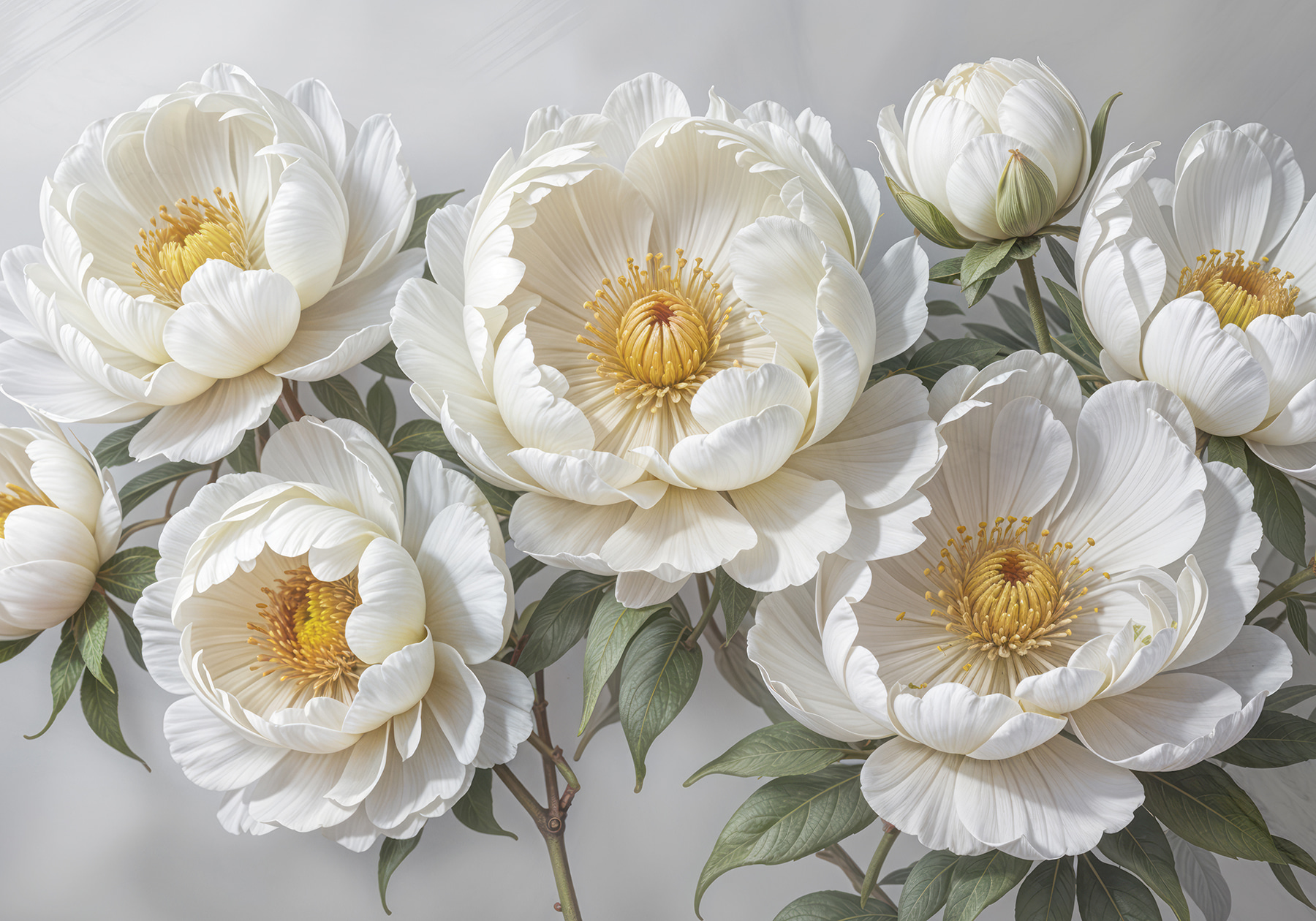 Group of white flowers