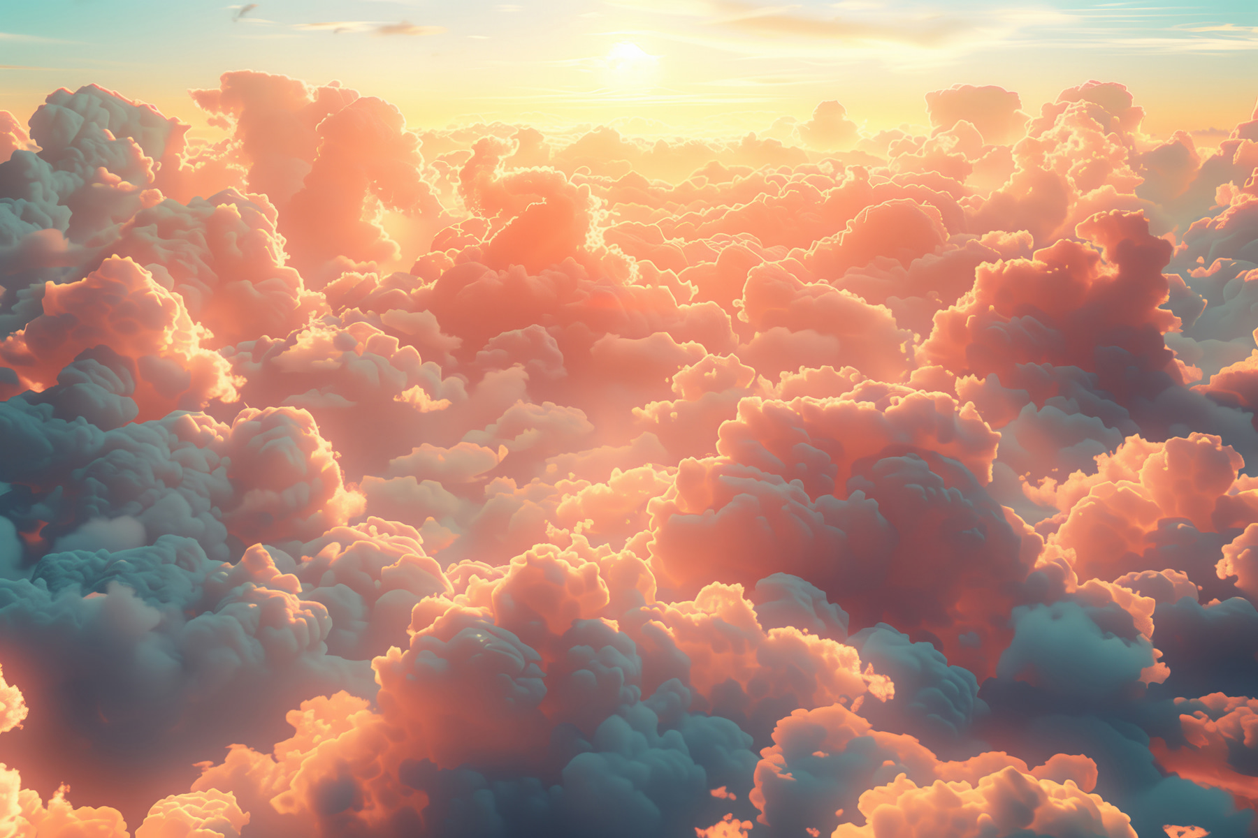 Large group of clouds