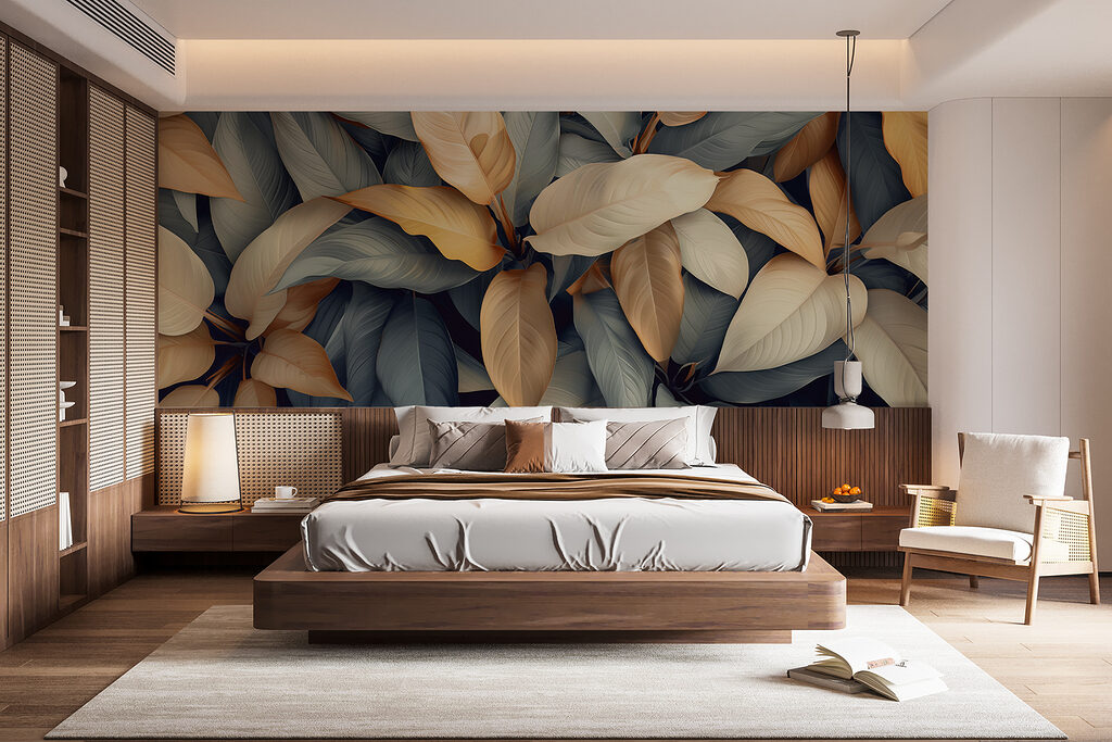 Group of leaves with different colors Group of leaves with different colors