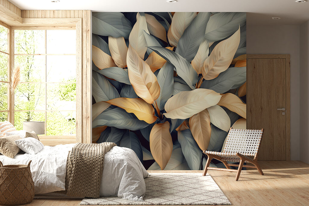 Group of leaves with different colors Group of leaves with different colors