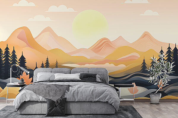 River running through a valley