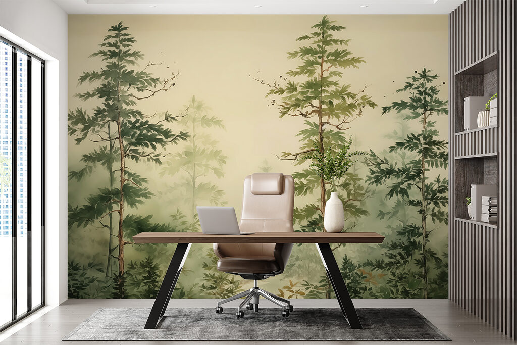 Painting of a forest