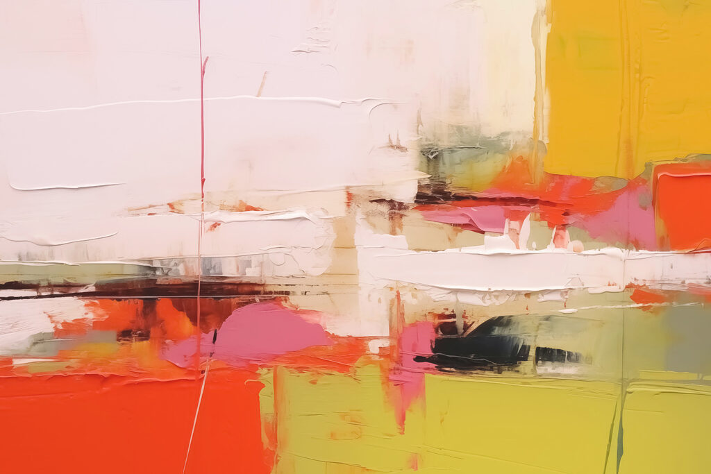 Painting of a colorful wall Painting of a colorful wall