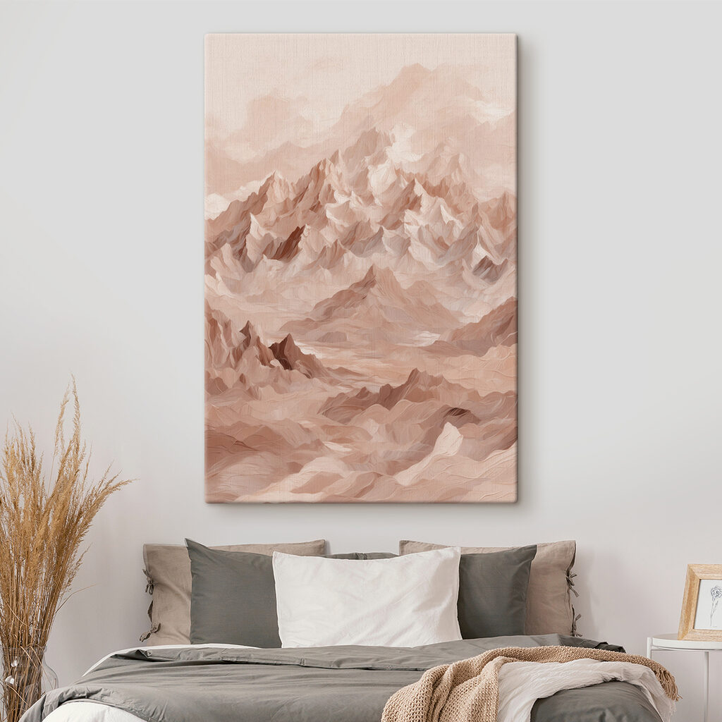 Mountain range with many peaks Mountain range with many peaks