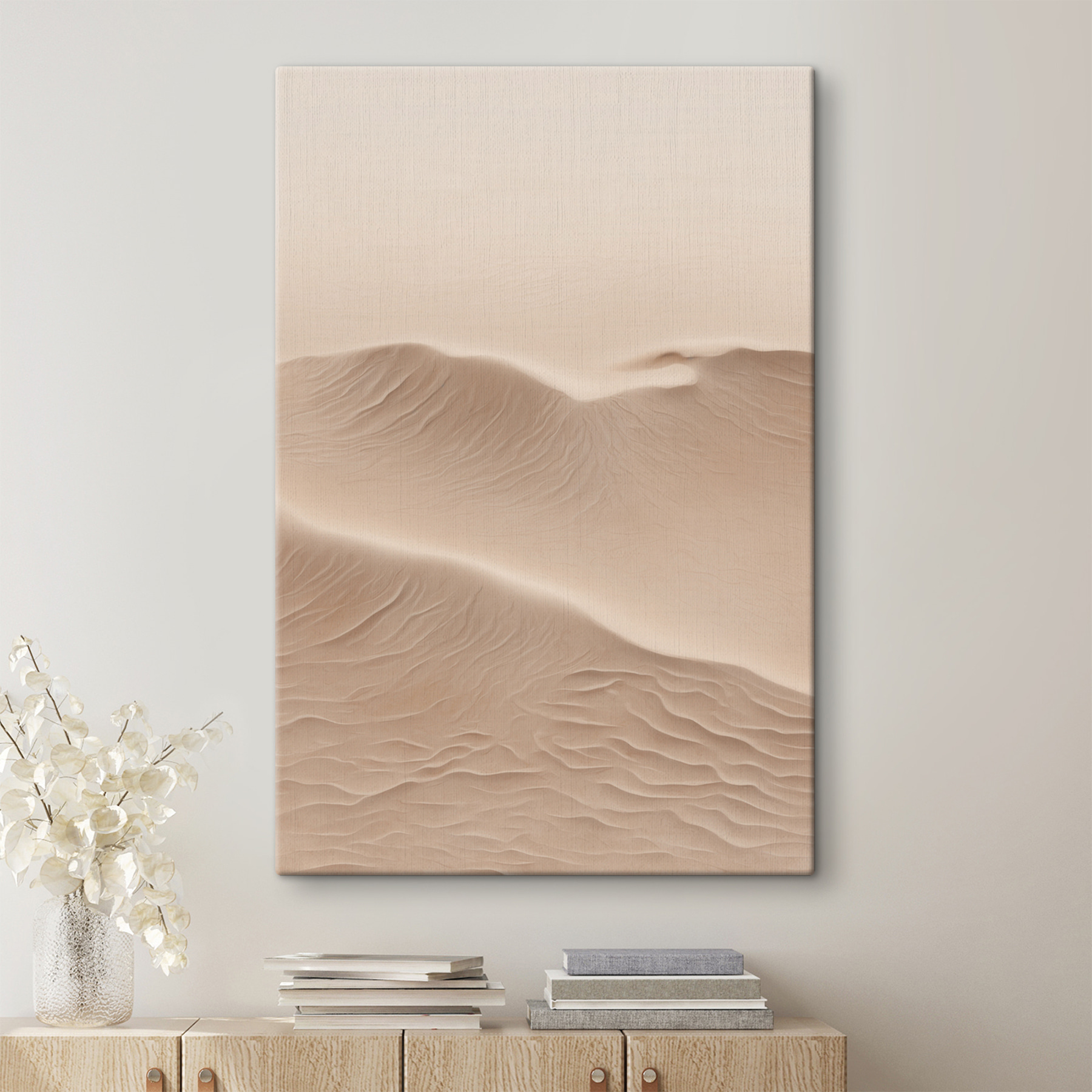 Sand dunes with waves Sand dunes with waves