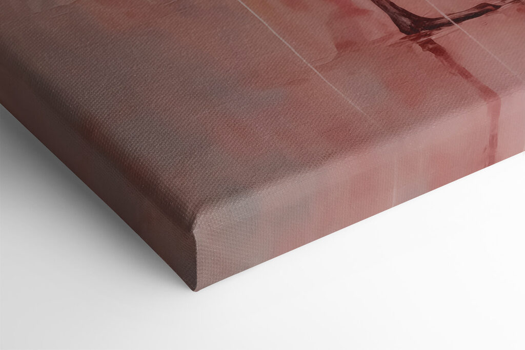 Painting of a pink flamingo