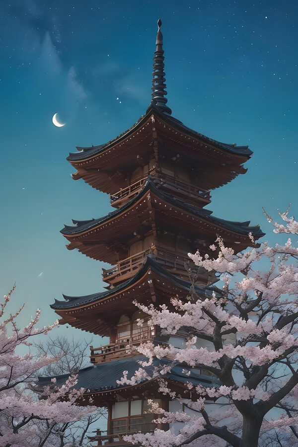 Pagoda z kwiatami wiśni Pagoda z kwiatami wiśni