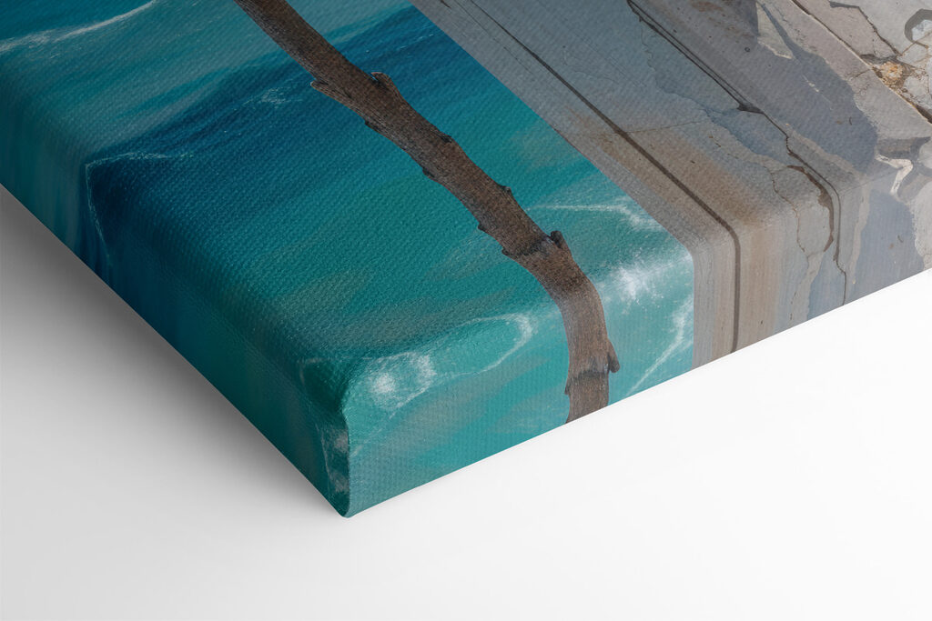 Seagull standing on a wooden post