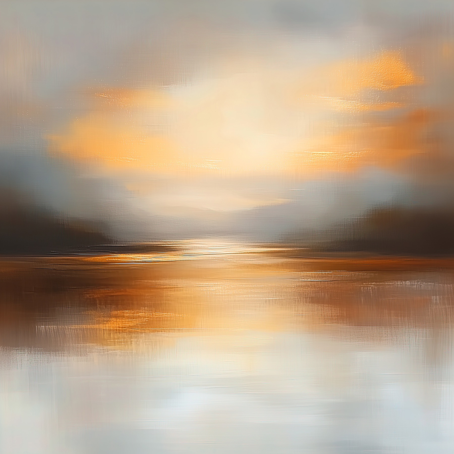 Sunset over a body of water
