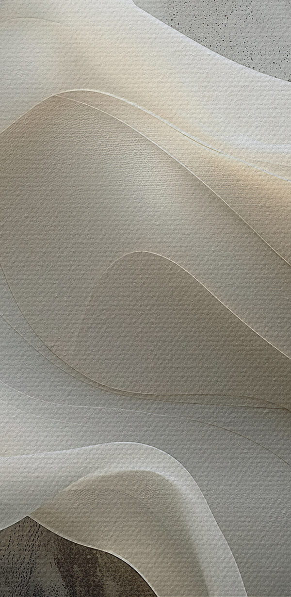 Biały materiał z falistymi fałdami Biały materiał z falistymi fałdami