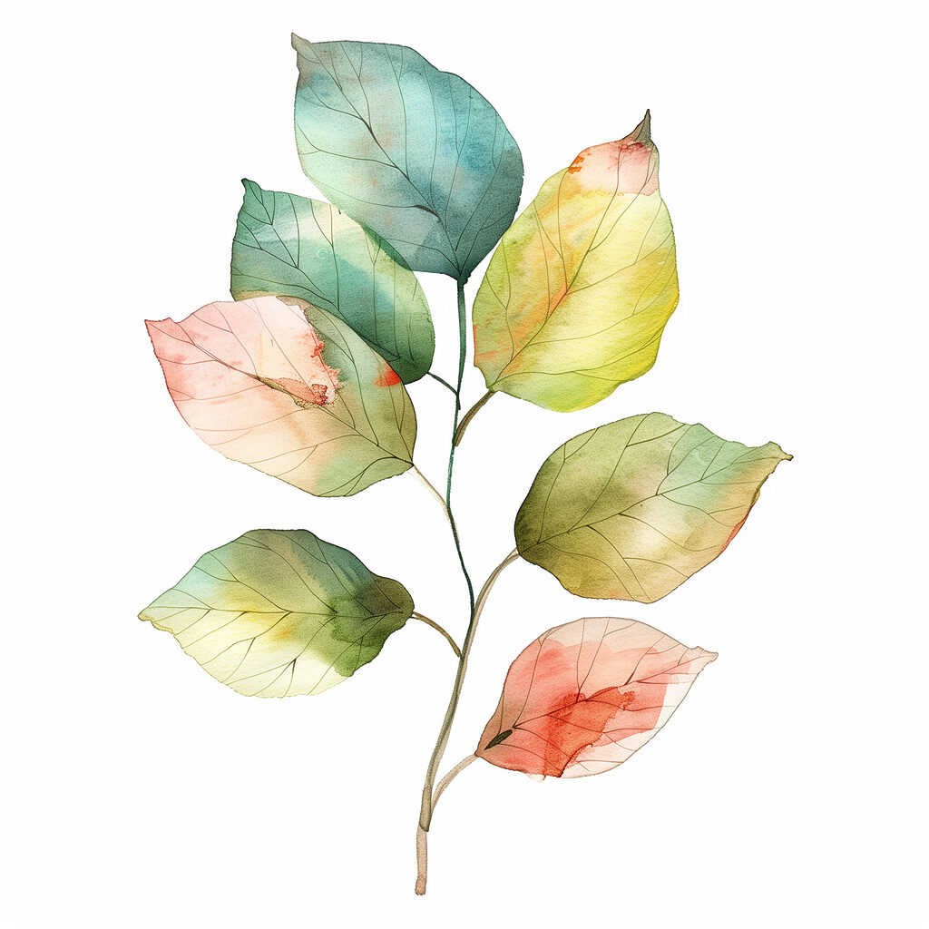 Watercolor of a leaf