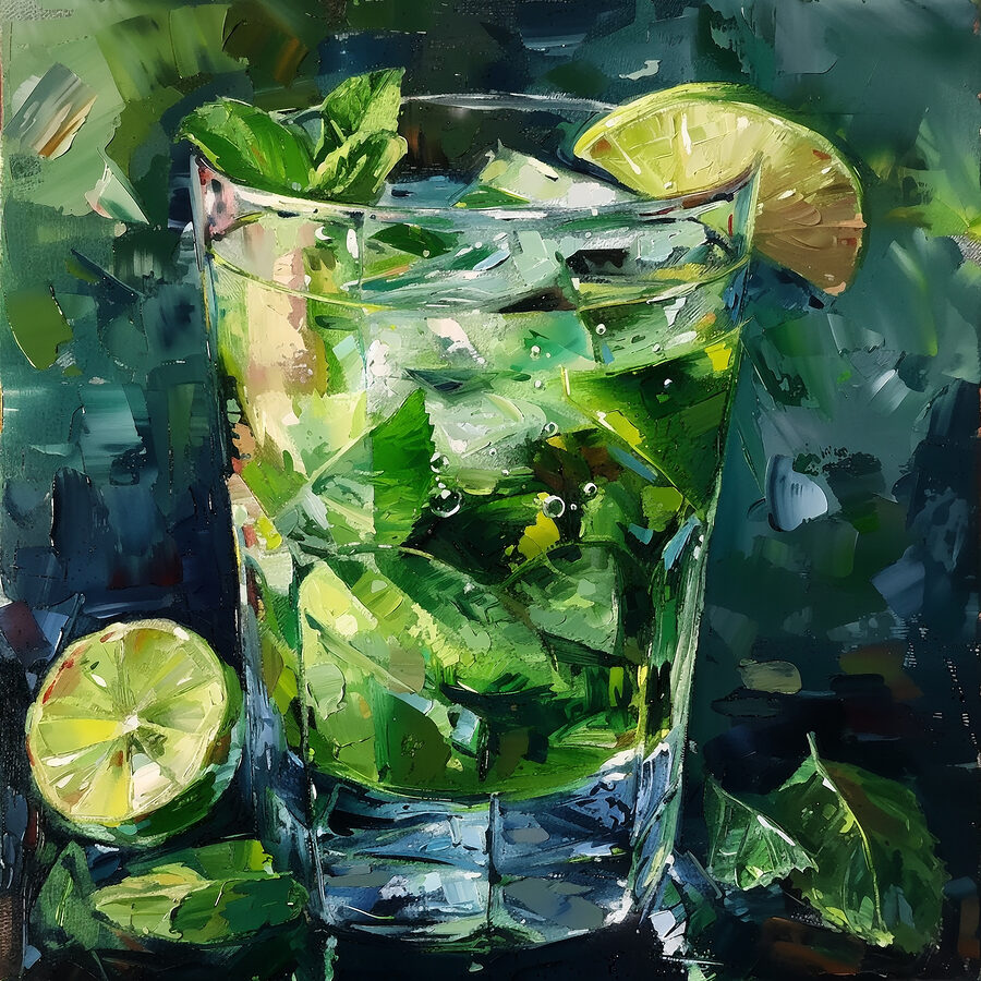 Szklanka lodu i limonki