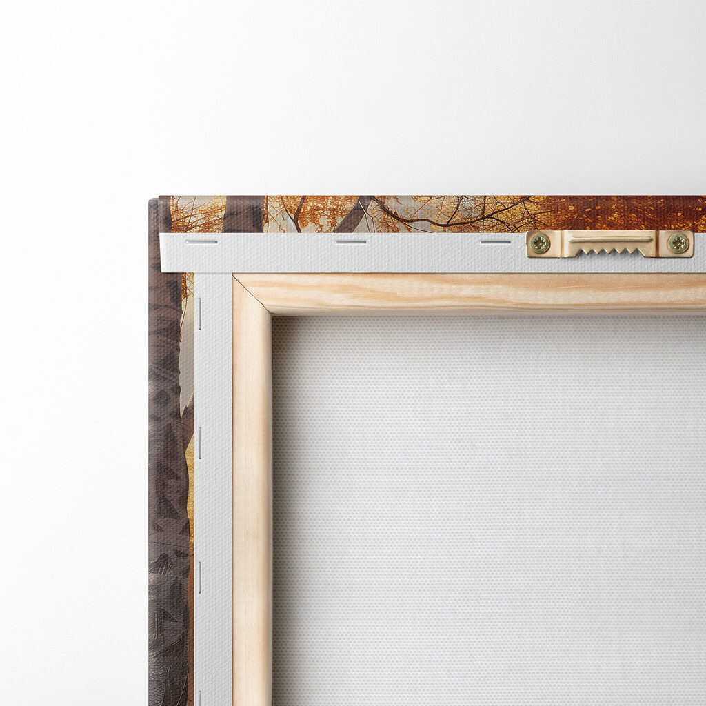 Path with orange leaves on it