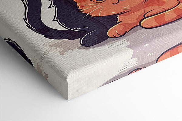 Canvas prints Group of cats stacked together Canvas prints Group of cats stacked together