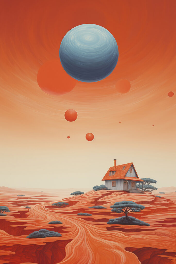 House in a desert