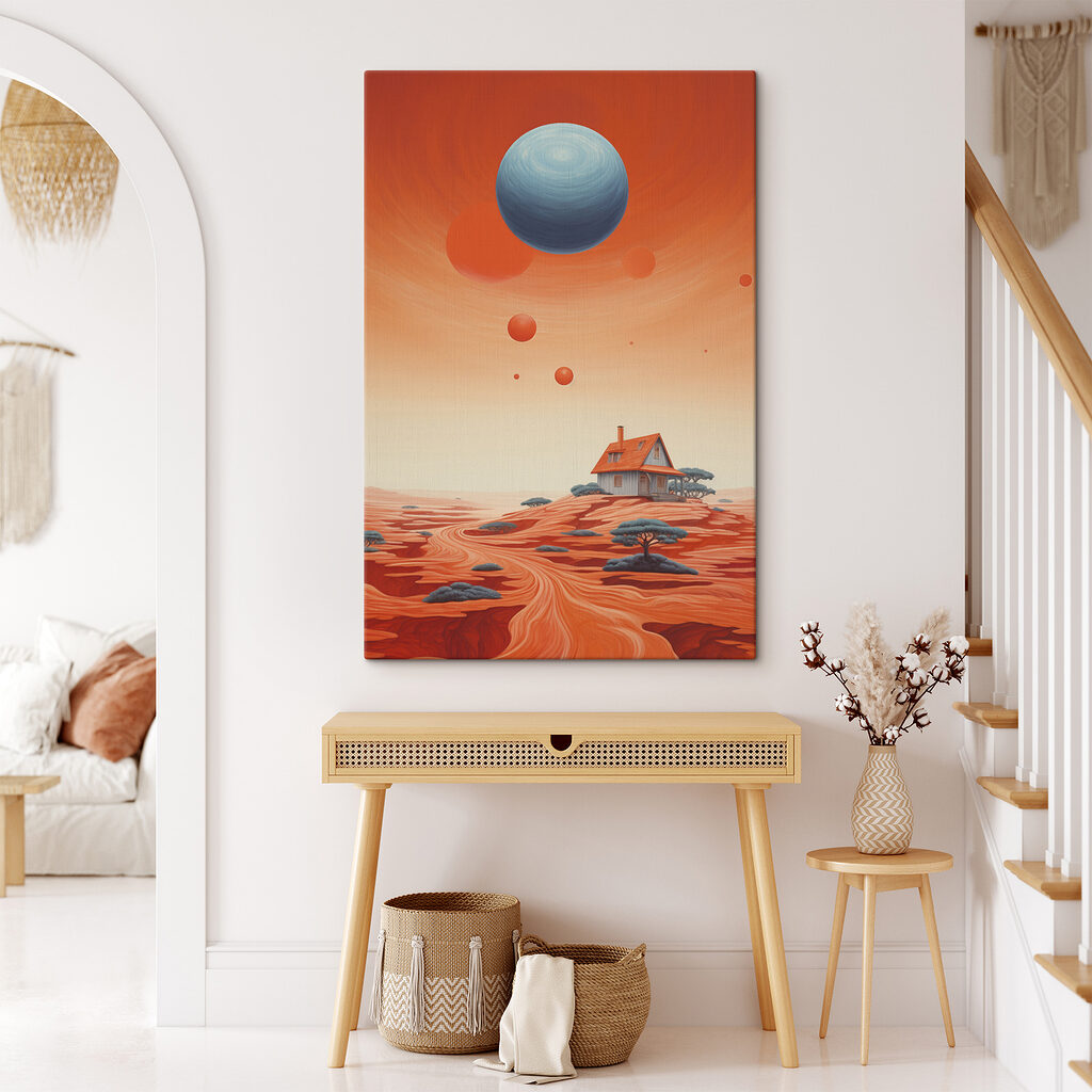 House in a desert
