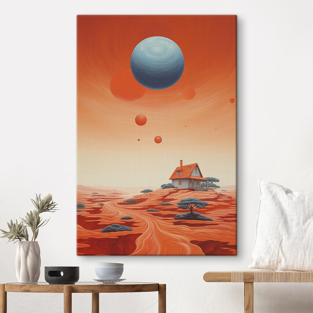 House in a desert