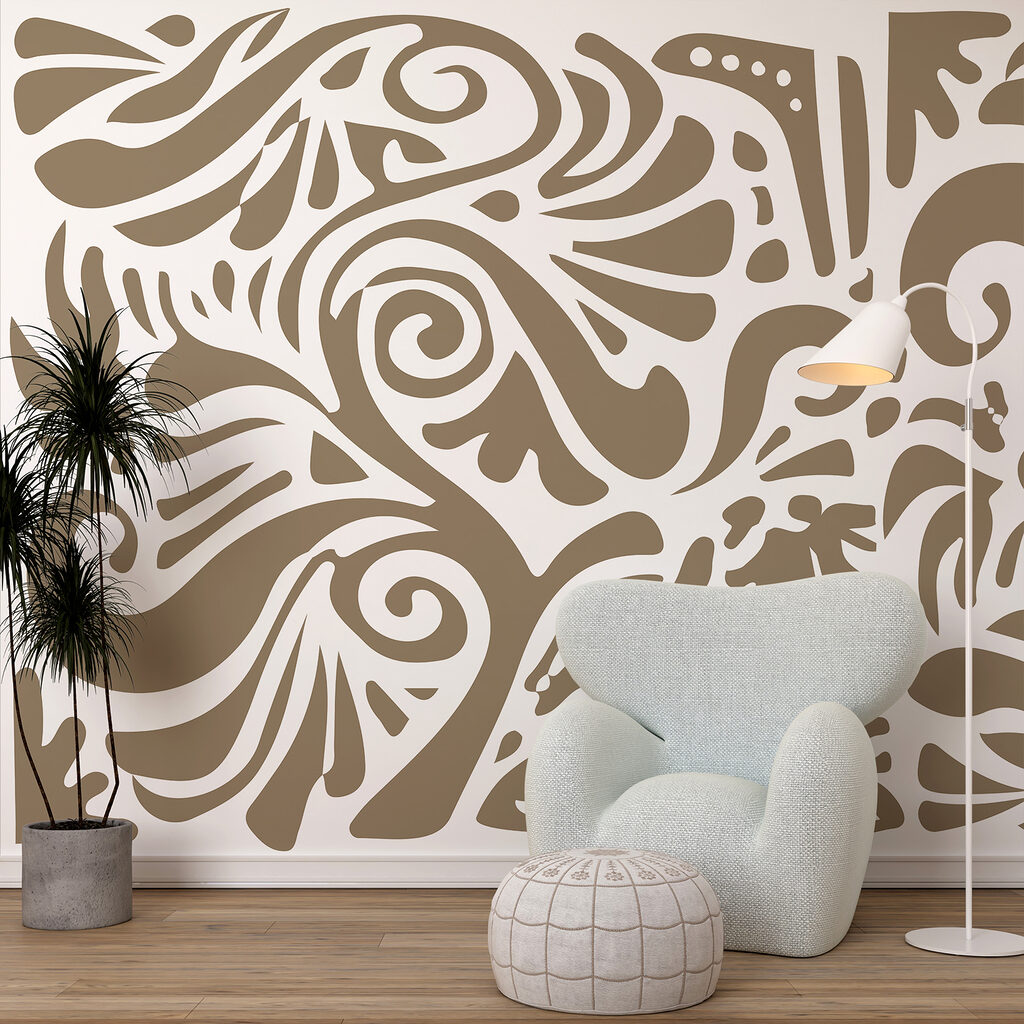 White and brown pattern White and brown pattern