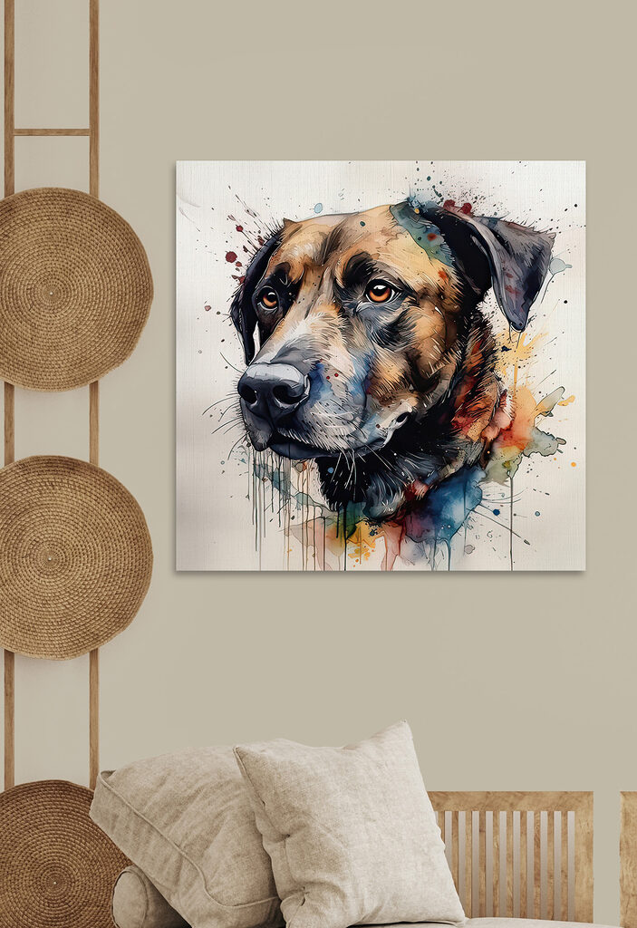 Painting of a dog