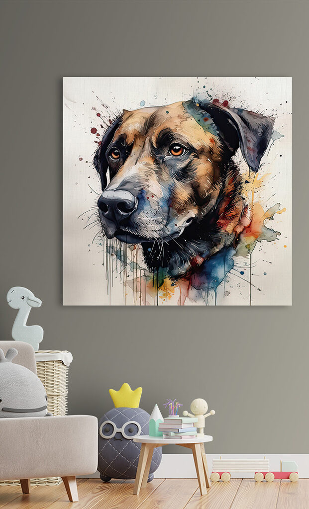 Painting of a dog