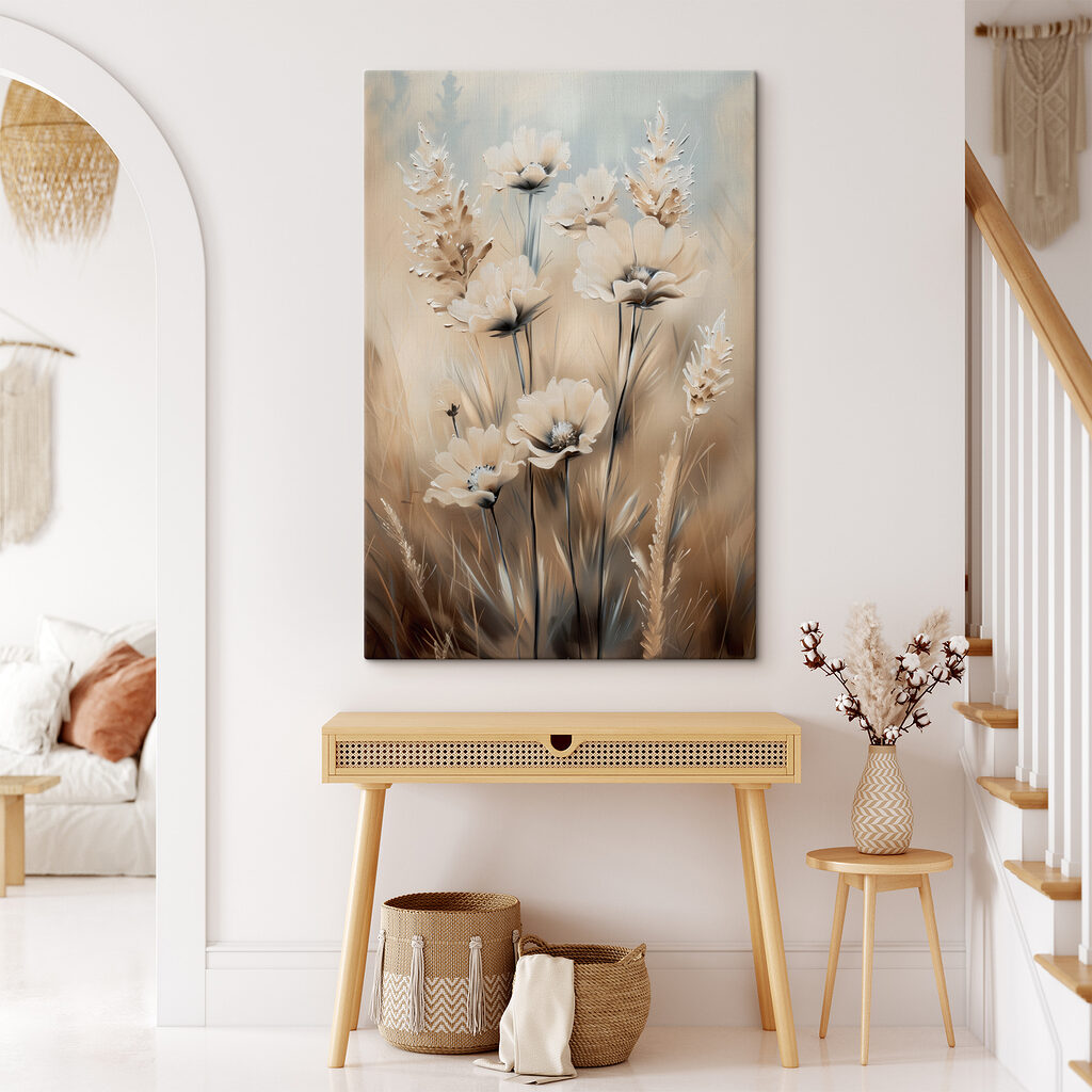 Painting of flowers and grass Painting of flowers and grass
