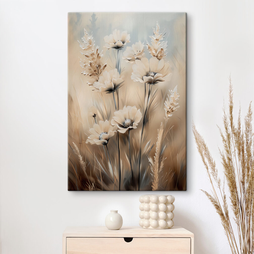 Painting of flowers and grass Painting of flowers and grass