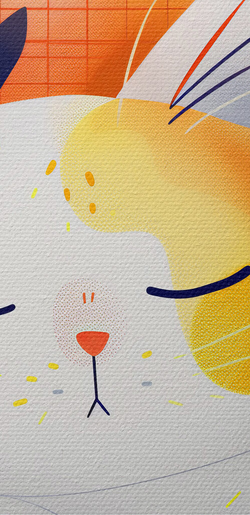 Cat sleeping with leaves on its head