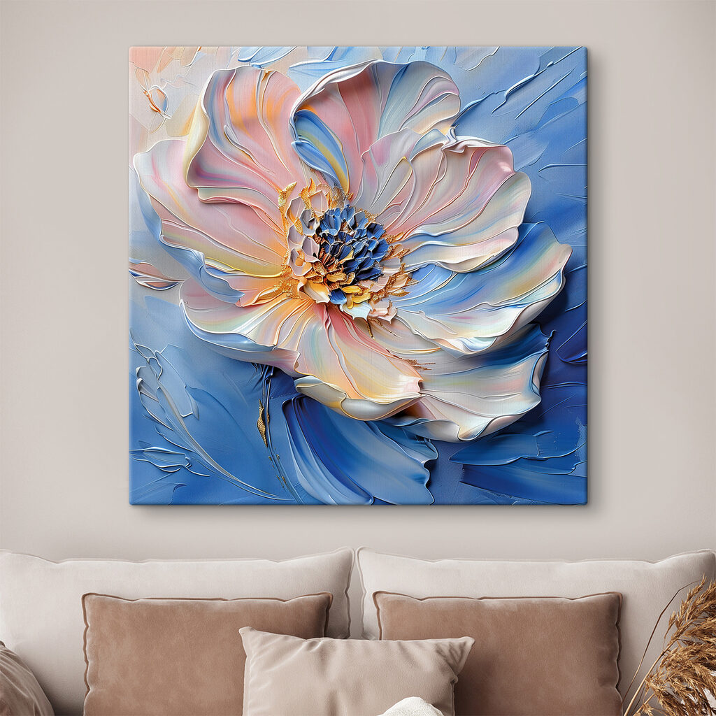 Delicate flower in soft pastel hues Delicate flower in soft pastel hues