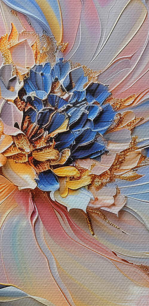 Delicate flower in soft pastel hues Delicate flower in soft pastel hues