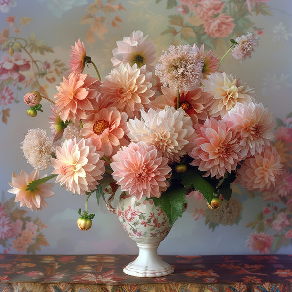 Canvas prints Vase with flowers in it Canvas prints Vase with flowers in it