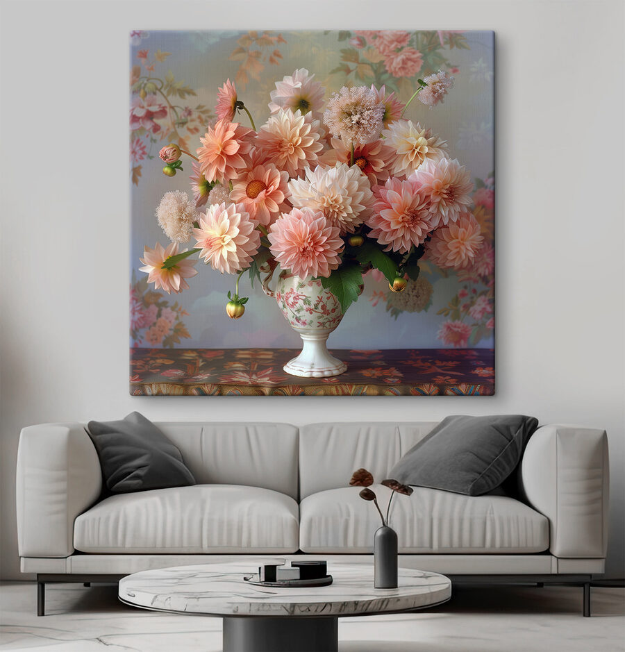 Canvas prints Vase with flowers in it Canvas prints Vase with flowers in it