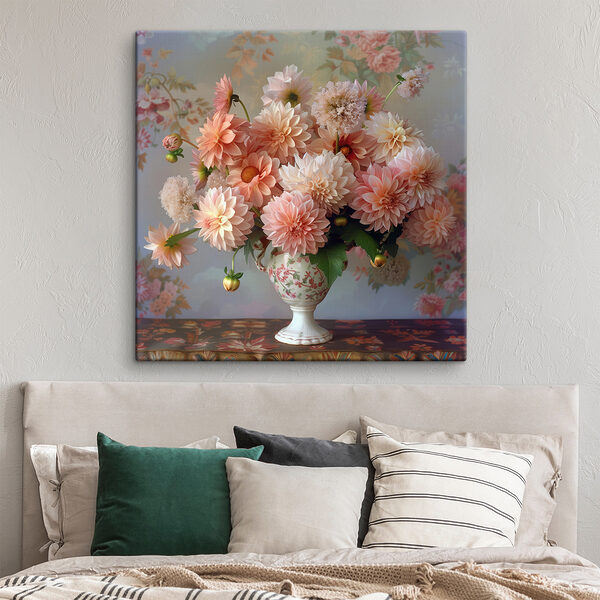Canvas prints Vase with flowers in it Canvas prints Vase with flowers in it