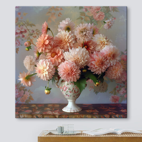 Canvas prints Vase with flowers in it Canvas prints Vase with flowers in it