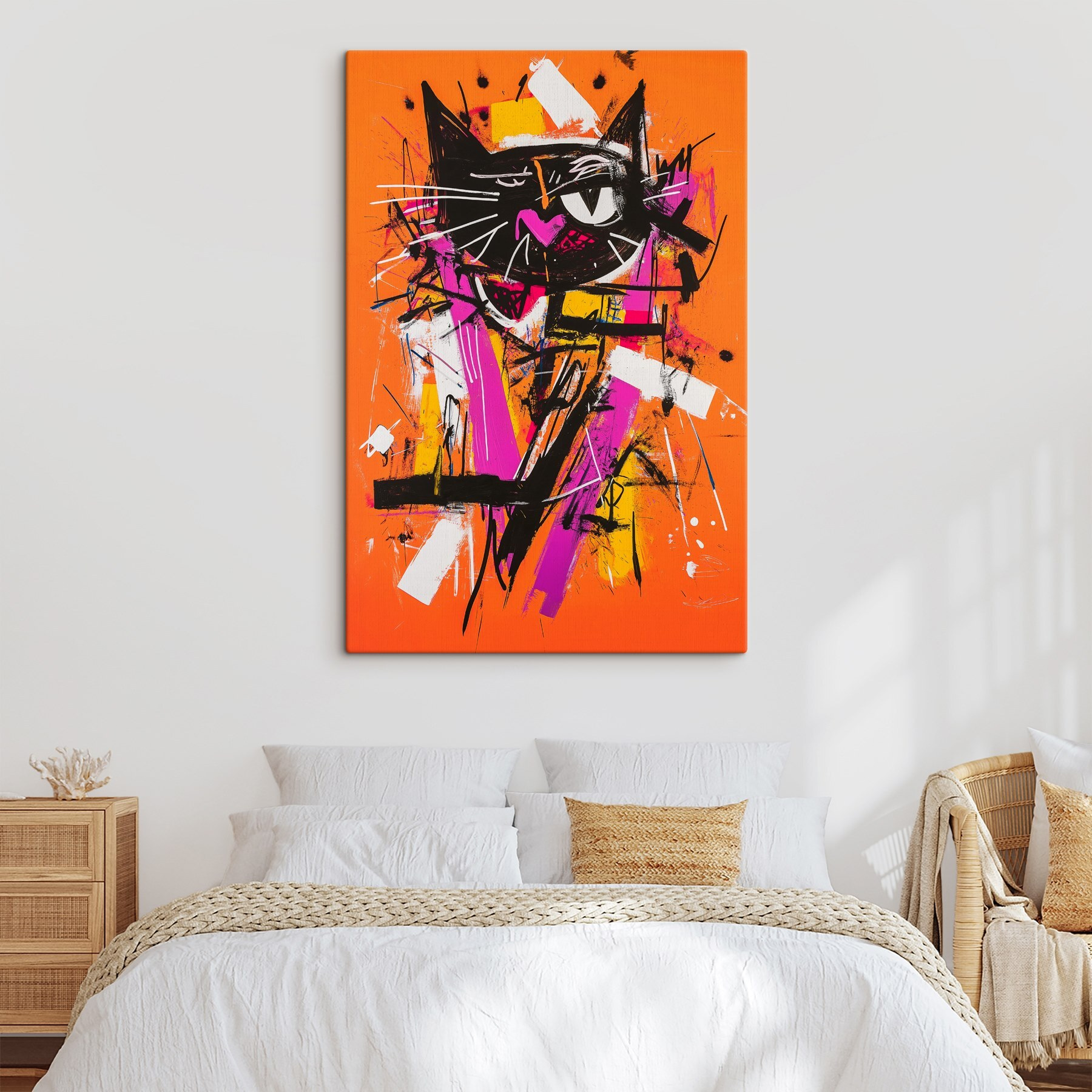 Painting of a cat Painting of a cat