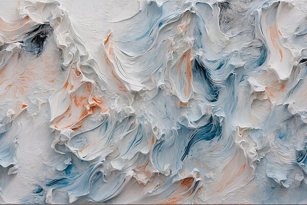 White and blue textured surface