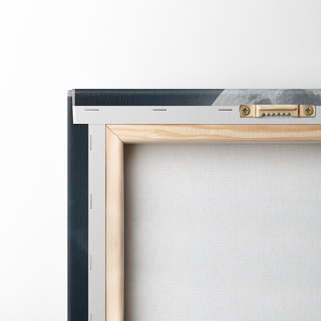 Bald eagle on a post with a full moon in the background