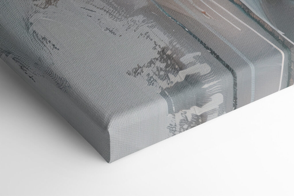 Painting of a woman with flowers on her head