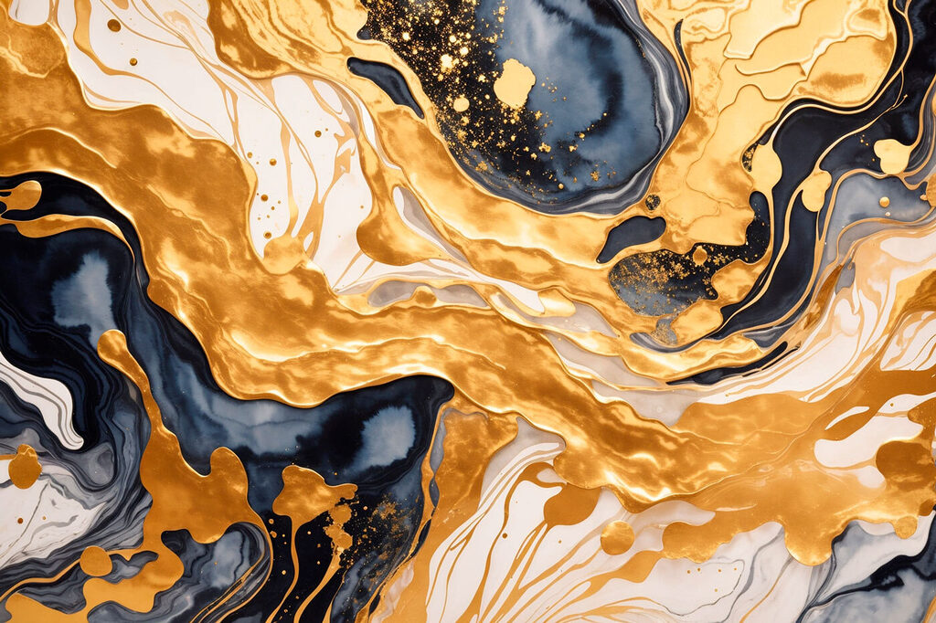 Abstract swirls of color and pattern