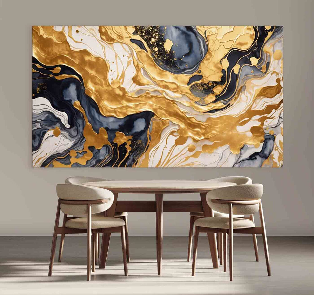 Abstract swirls of color and pattern