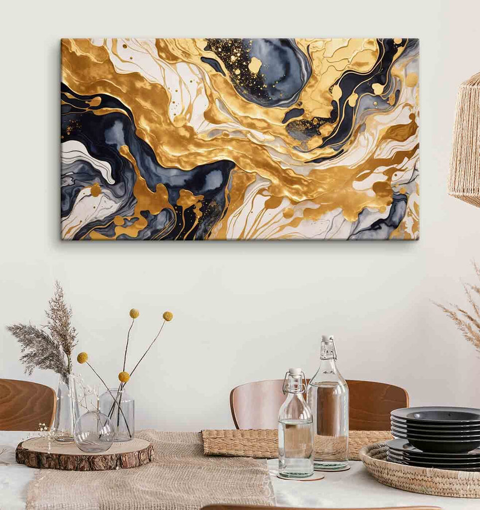 Abstract swirls of color and pattern