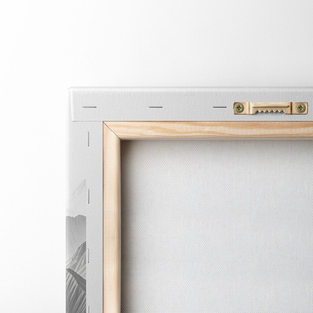 Snowy mountain range with clouds