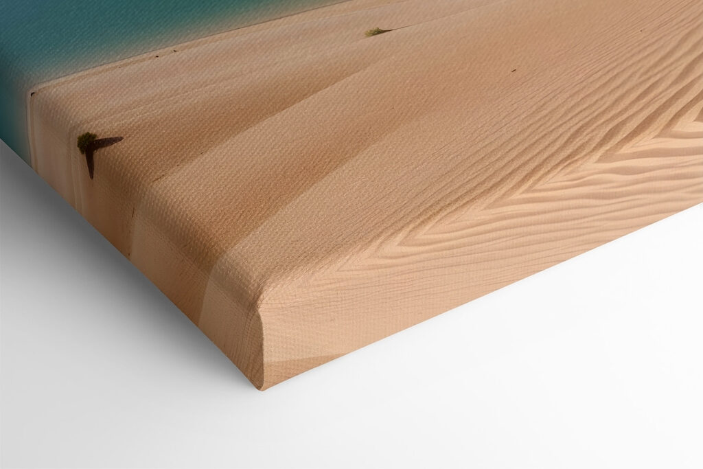 Desert with water and mountains in the background Desert with water and mountains in the background