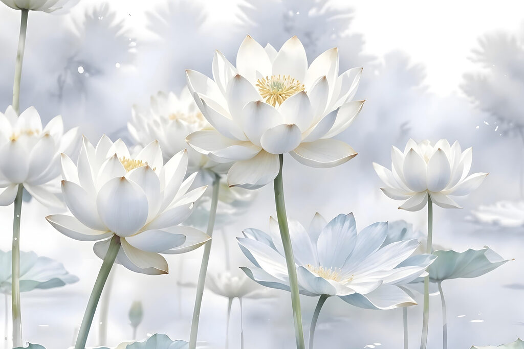 Group of white flowers