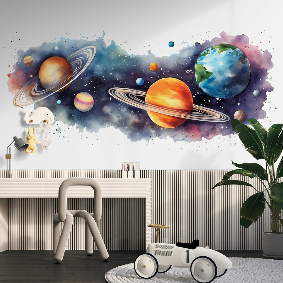 Fototapeta Planety i gwiazdy w kosmosie