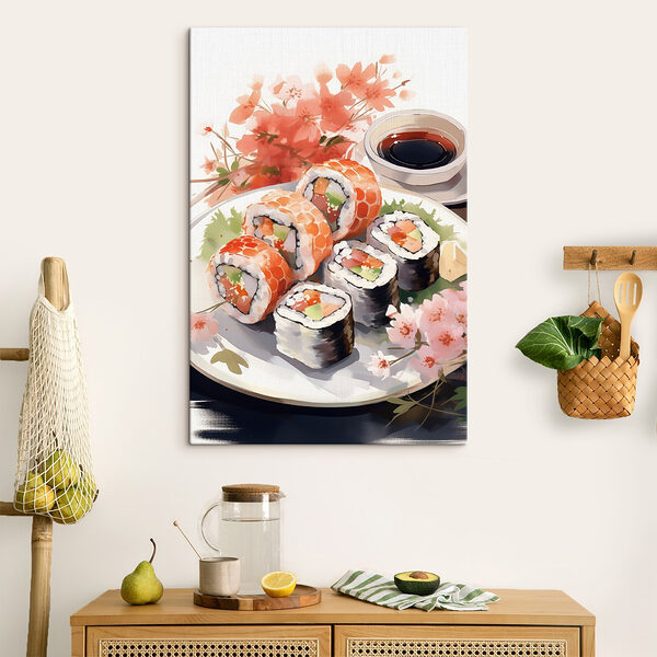 Talerz sushi z sosem Talerz sushi z sosem