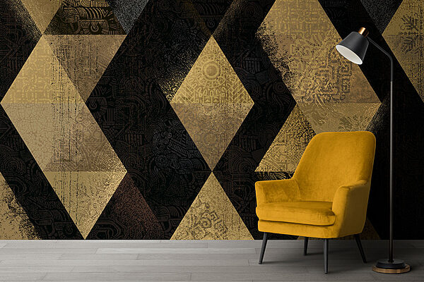 Mosaic of Luminous Triangular Patterns