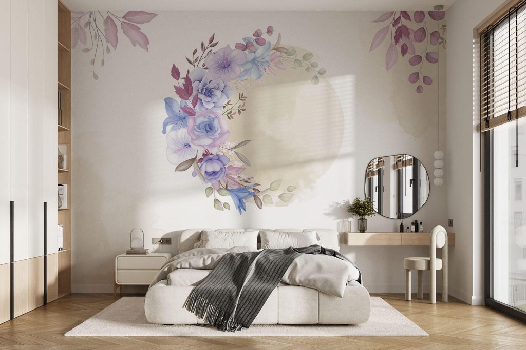 Watercolor painting of flowers