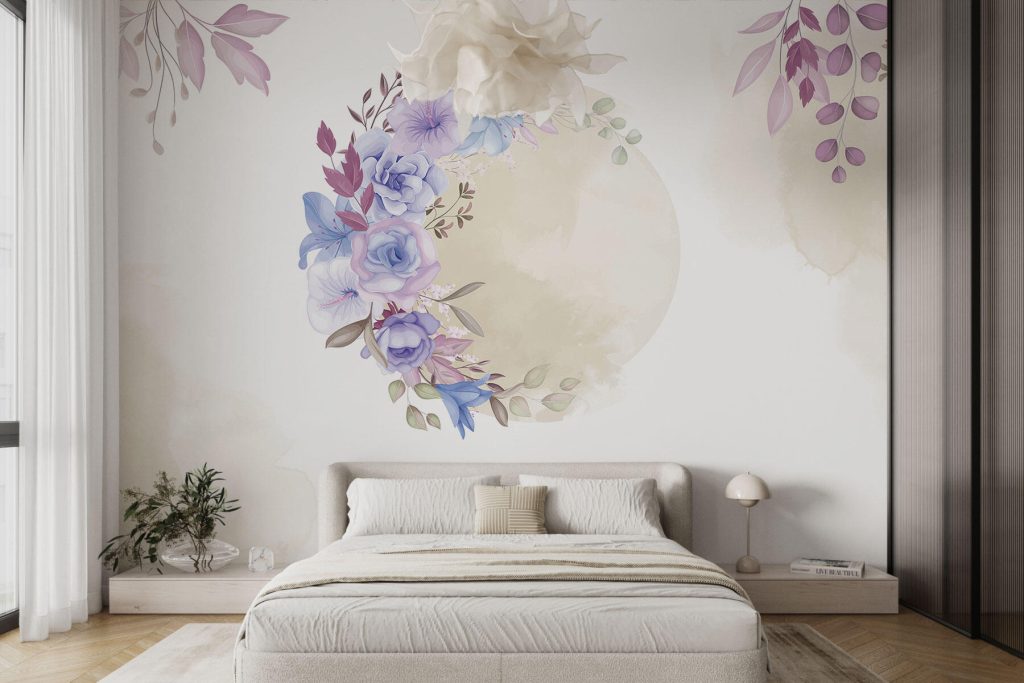 Watercolor painting of flowers