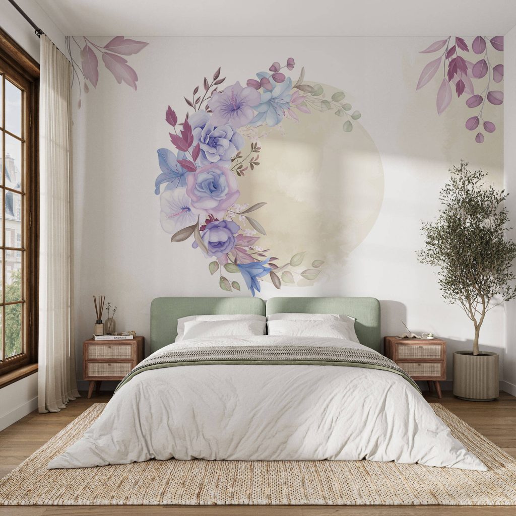 Watercolor painting of flowers